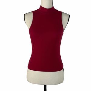 Aero Women Red Bodycon Tank Top Size M